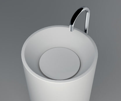 Solid Surface Pedestal Freestanding Basin JZ2011 by Jingzun | Souqify