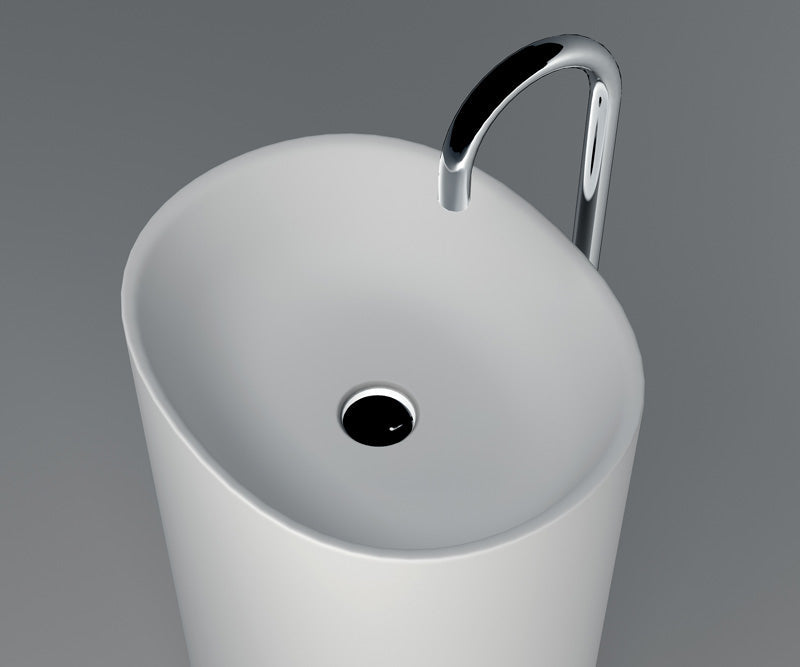 Solid Surface Pedestal Freestanding Sink JZ2008 by Jingzun | Souqify