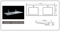 Solid Surface Wall-hung Seamless Basin JZ1035 by Jingzun | Souqify