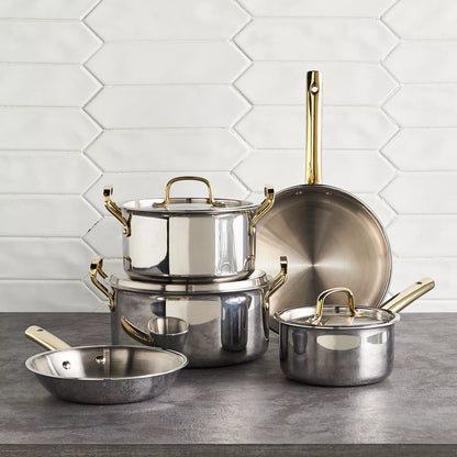 Harrisa 8-Piece Stainless Steel Cookware Set