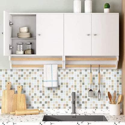 Square Apricot White Vinyl Tile by Vivid Tiles | Souqify
