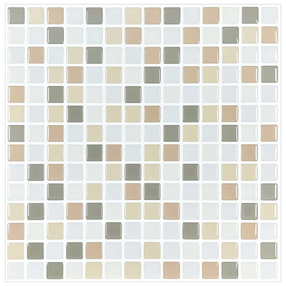 Square Apricot White Vinyl Tile by Vivid Tiles | Souqify