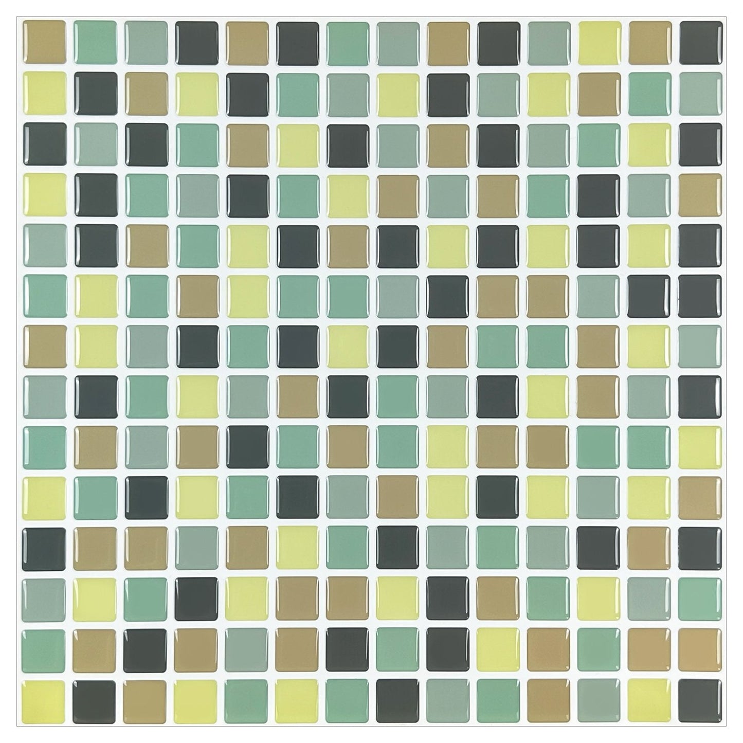 Square Blue And Yellow Vinyl Tile by Vivid Tiles | Souqify