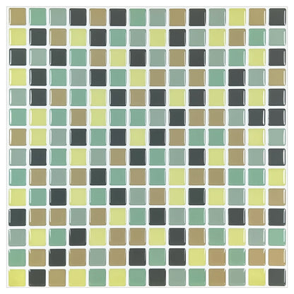 Square Blue And Yellow Vinyl Tile by Vivid Tiles | Souqify