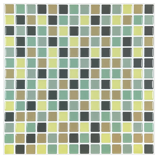 Square Blue And Yellow Vinyl Tile by Vivid Tiles | Souqify