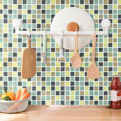 Square Blue And Yellow Vinyl Tile by Vivid Tiles | Souqify