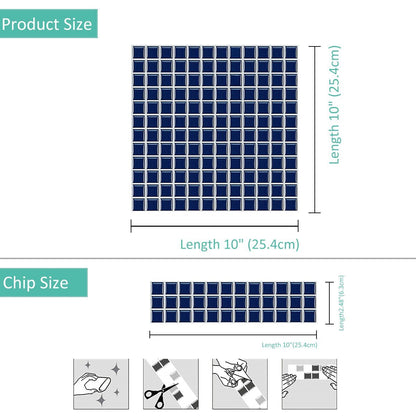 Square Blue Vinyl Tile by Vivid Tiles | Souqify