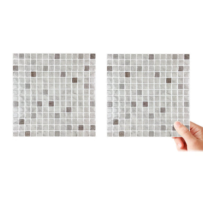Square Grey Marble Vinyl Tile by Vivid Tiles | Souqify