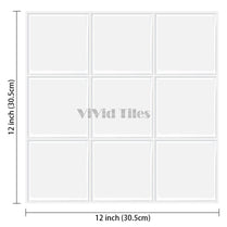 Square Pure White PET Vinyl Tile by Vivid Tiles | Souqify