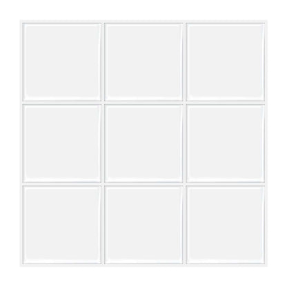Square Pure White PET Vinyl Tile by Vivid Tiles | Souqify