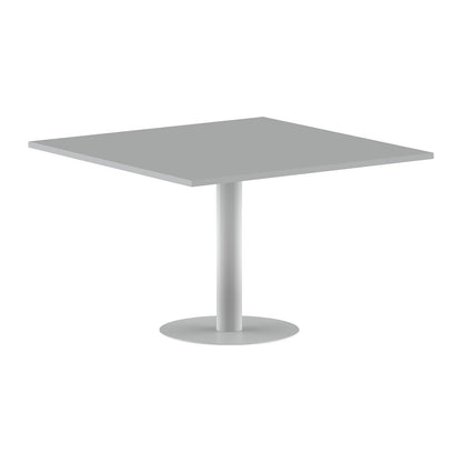 SQUARE SHAPE MEETING TABLE, MADE IN E1 LAMINATE CHIPBOPARD, WITH METAL LEG by Treejar | Souqify