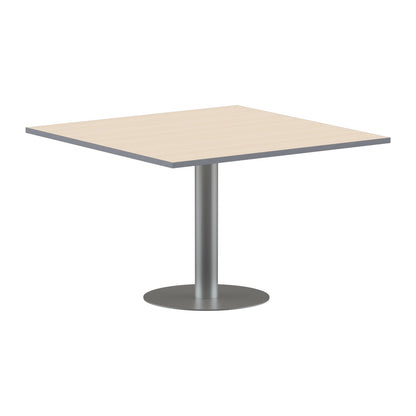 SQUARE SHAPE MEETING TABLE, MADE IN E1 LAMINATE CHIPBOPARD, WITH METAL LEG by Treejar | Souqify