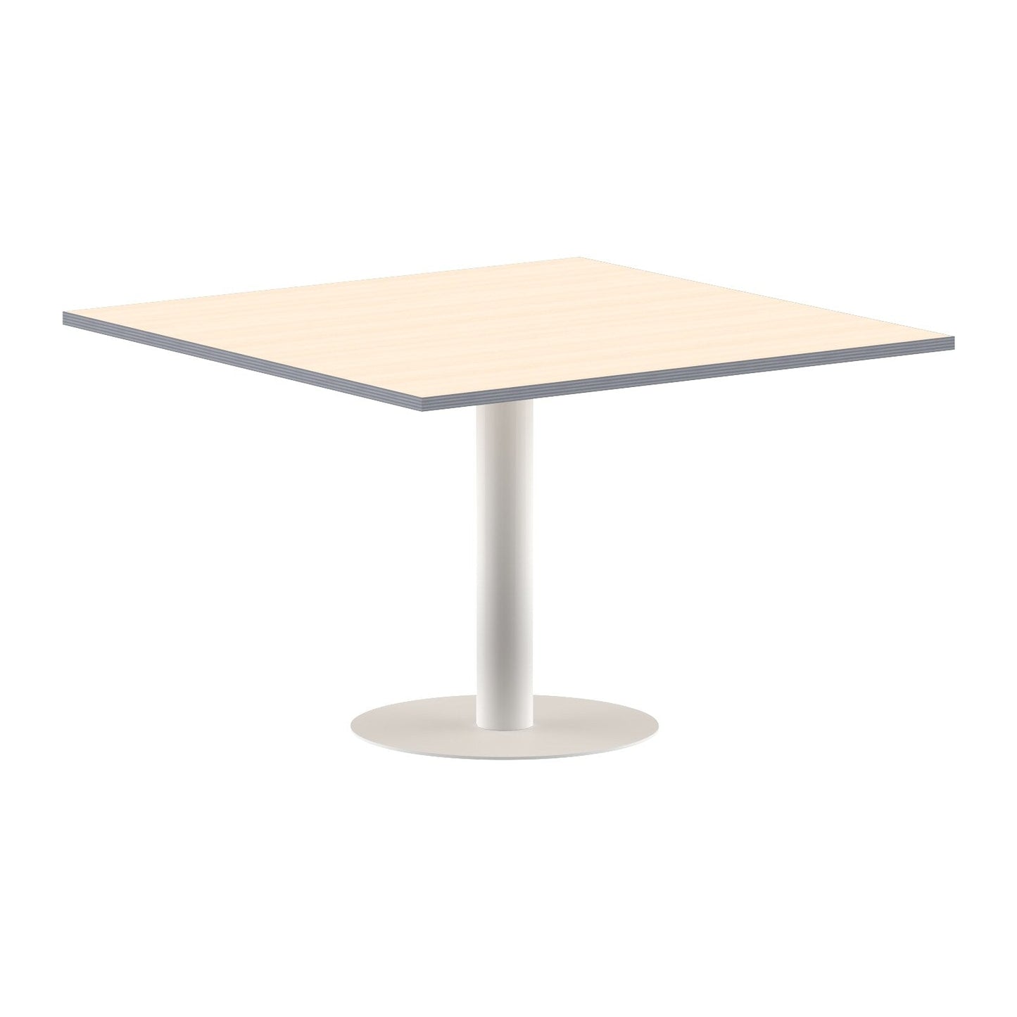 SQUARE SHAPE MEETING TABLE, MADE IN E1 LAMINATE CHIPBOPARD, WITH METAL LEG by Treejar | Souqify