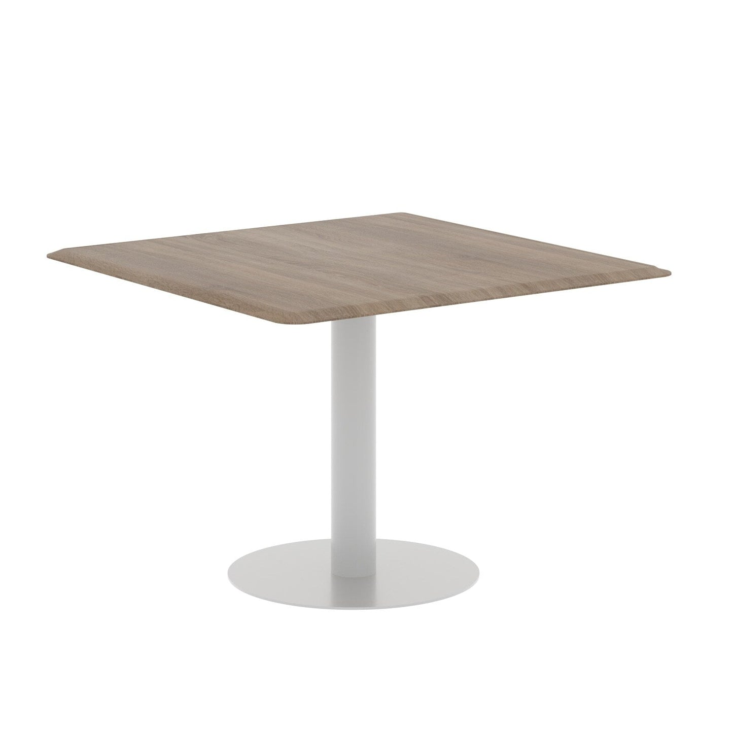 SQUARE SHAPE MEETING TABLE, MADE IN E1 LAMINATE CHIPBOPARD, WITH METAL LEG by Treejar | Souqify