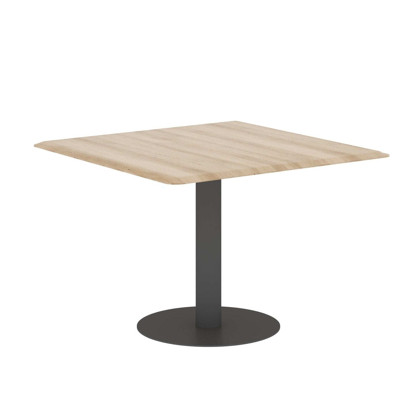SQUARE SHAPE MEETING TABLE, MADE IN E1 LAMINATE CHIPBOPARD, WITH METAL LEG by Treejar | Souqify