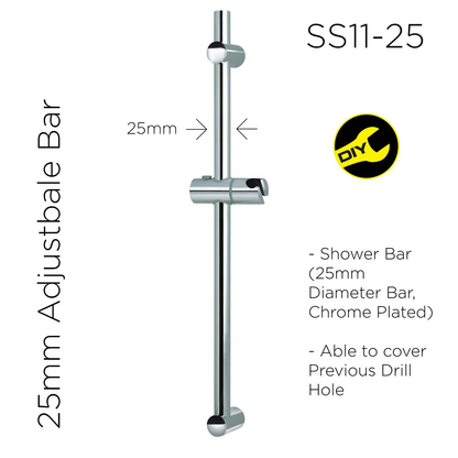 SS11-25 - Shower Bar by TUSCANI | Souqify