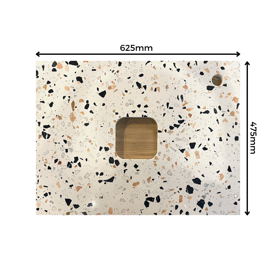 SSWT - White Terrazzo Solid Surface by TUSCANI | Souqify