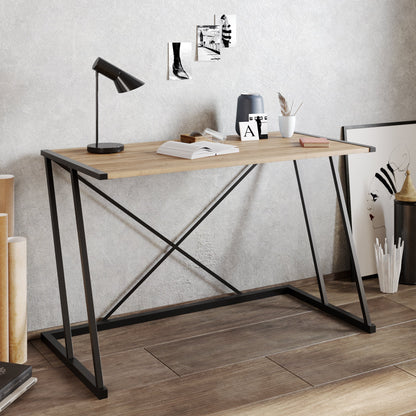 Study Desk Anemon - Walnut, Black-ANE47CD03 Walnut
Black 124 X 68 X 17 by DECOROTIKA | Souqify