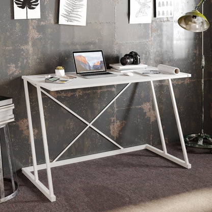Study Desk Anemon - White-ANE47CD01 White 124 X 68 X 17 by DECOROTIKA | Souqify