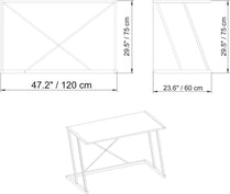 Study Desk Anemon - White-ANE47CD01 White 124 X 68 X 17 by DECOROTIKA | Souqify