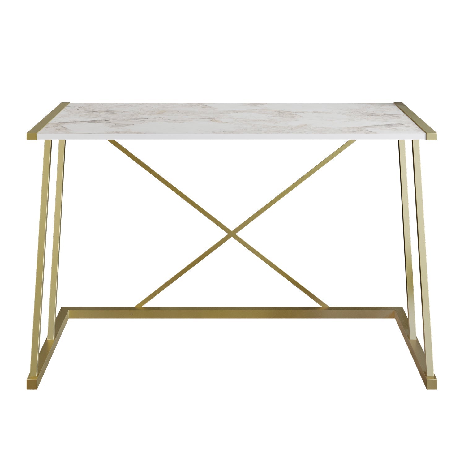 Study Desk Anemon - White, Gold-ANE47CD02 White
Gold 124 X 68 X 17 by DECOROTIKA | Souqify