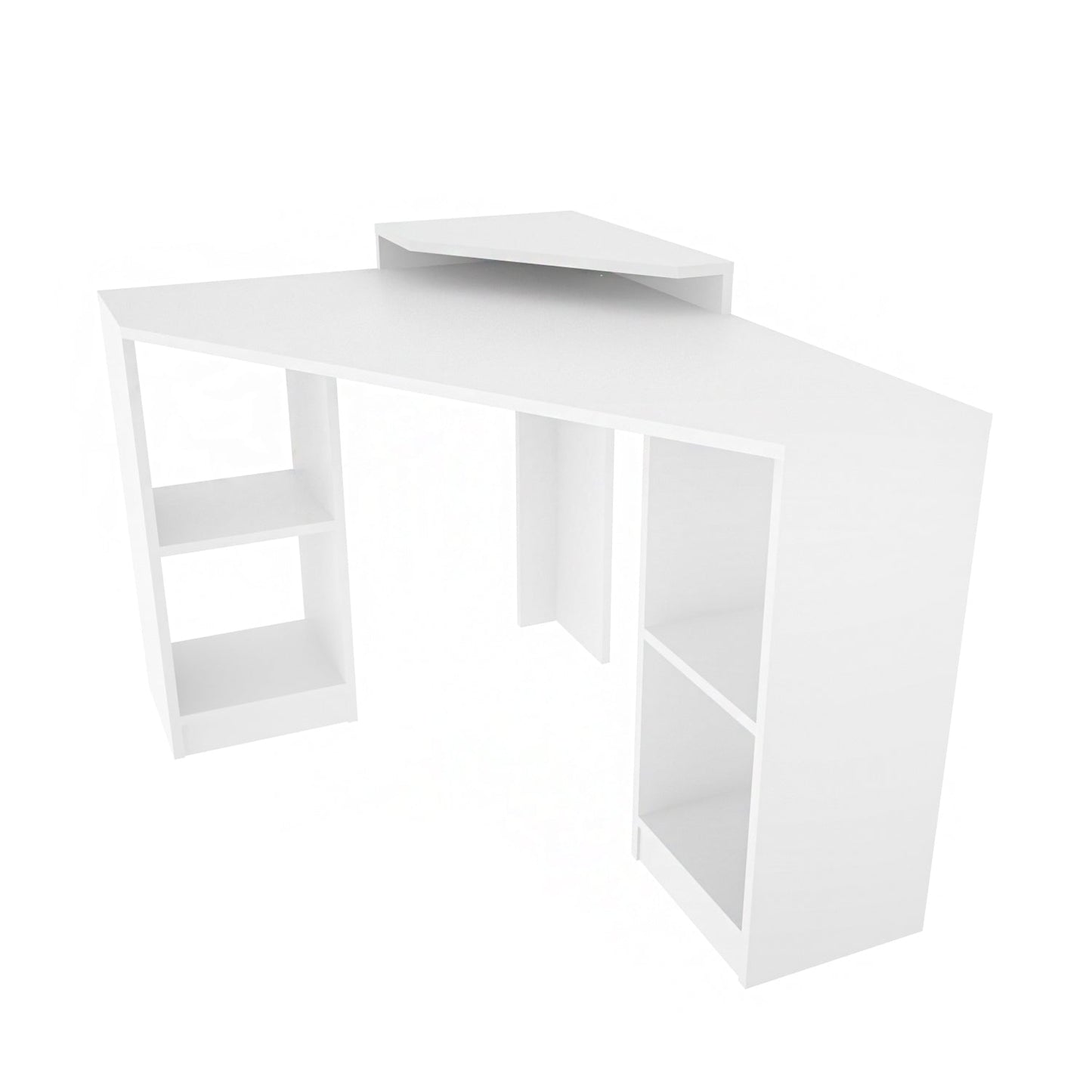Study Desk Floating - White-FLO47CD02 White 134 X 96 X 11 by DECOROTIKA | Souqify
