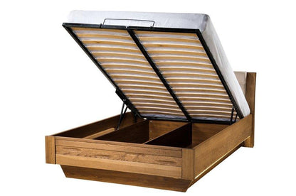 Stylish Lift Bed - VELVET | Solid Oak Wood by EWOODS | Souqify
