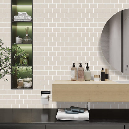 Subway Apricot Color Vinyl Tiles T80028 by Vivid Tiles | Souqify