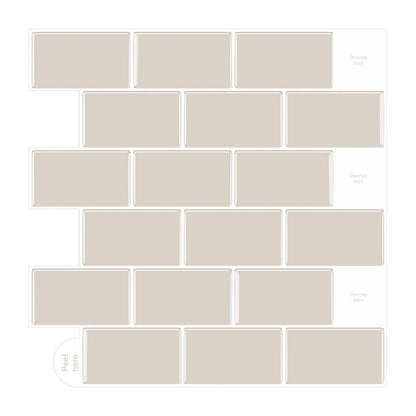 Subway Apricot Color Vinyl Tiles T80028 by Vivid Tiles | Souqify