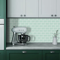 Subway Green Color Vinyl Tiles T80009 by Vivid Tiles | Souqify