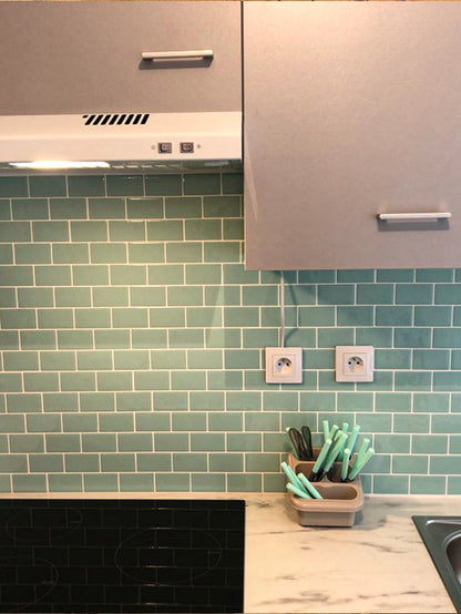 Subway Green Color Vinyl Tiles T80056 by Vivid Tiles | Souqify