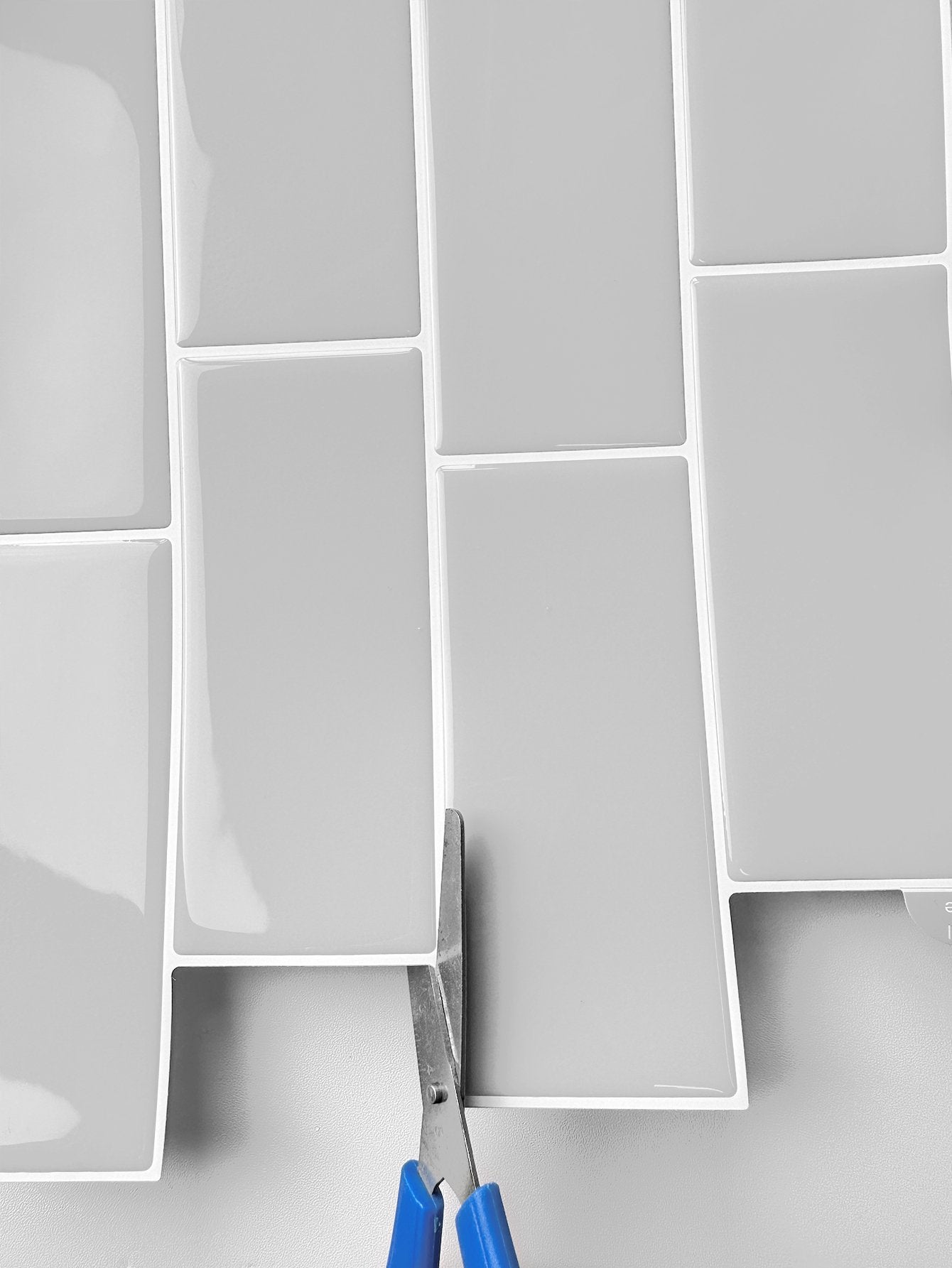 Subway Grey Color Vinyl Tiles T80750 by Vivid Tiles | Souqify