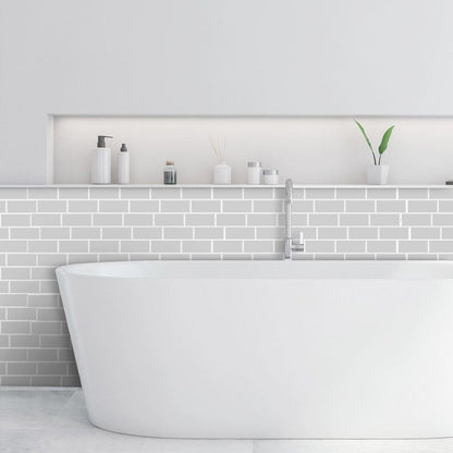 Subway Grey Color Vinyl Tiles T80750 by Vivid Tiles | Souqify