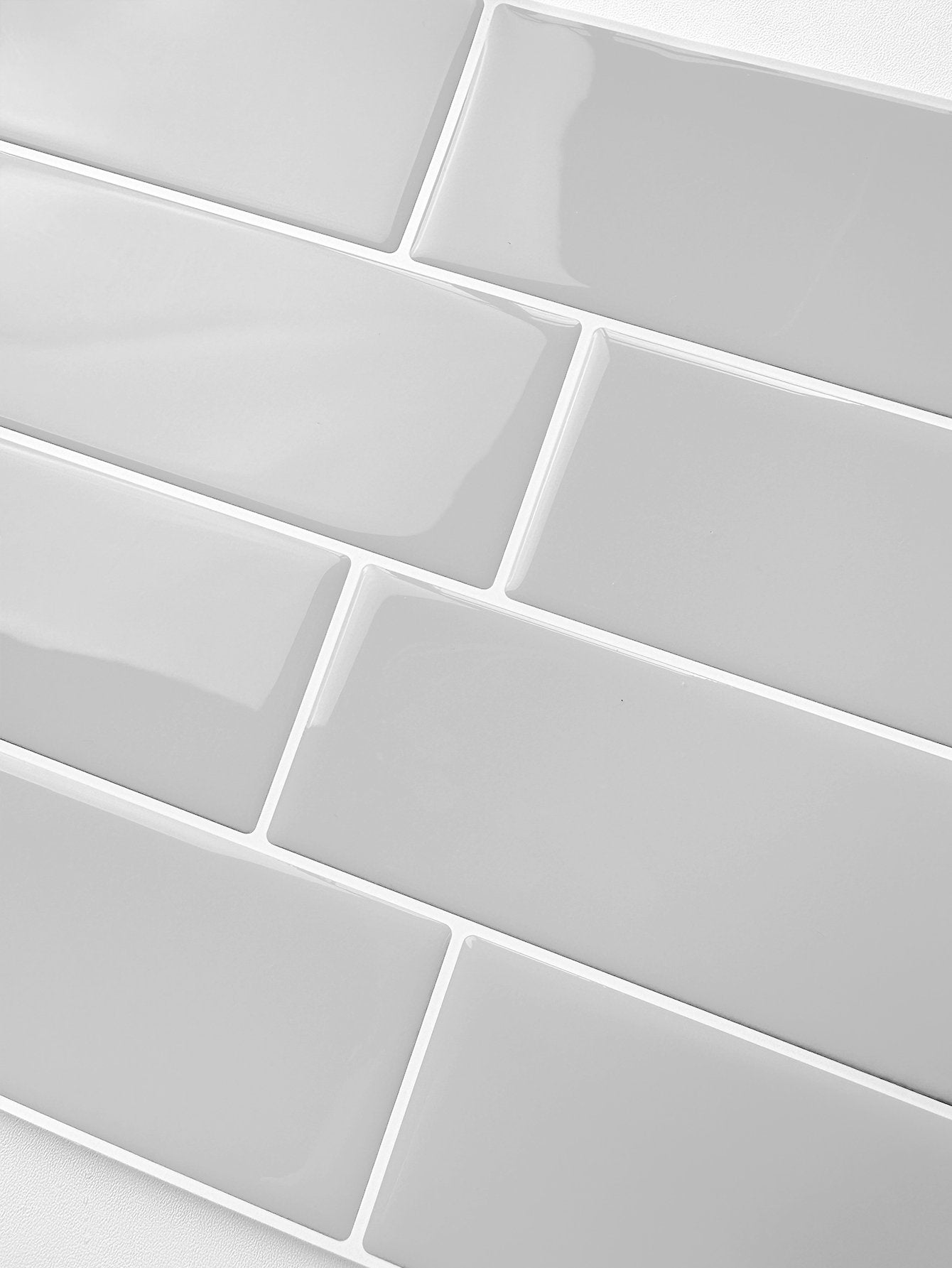 Subway Grey Color Vinyl Tiles T80750 by Vivid Tiles | Souqify