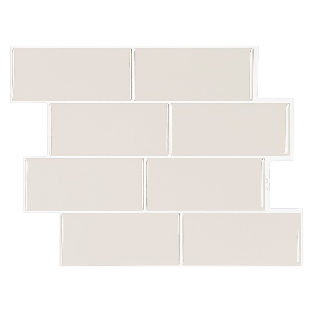 Subway Light Brown Color Vinyl Tiles T80762 by Vivid Tiles | Souqify