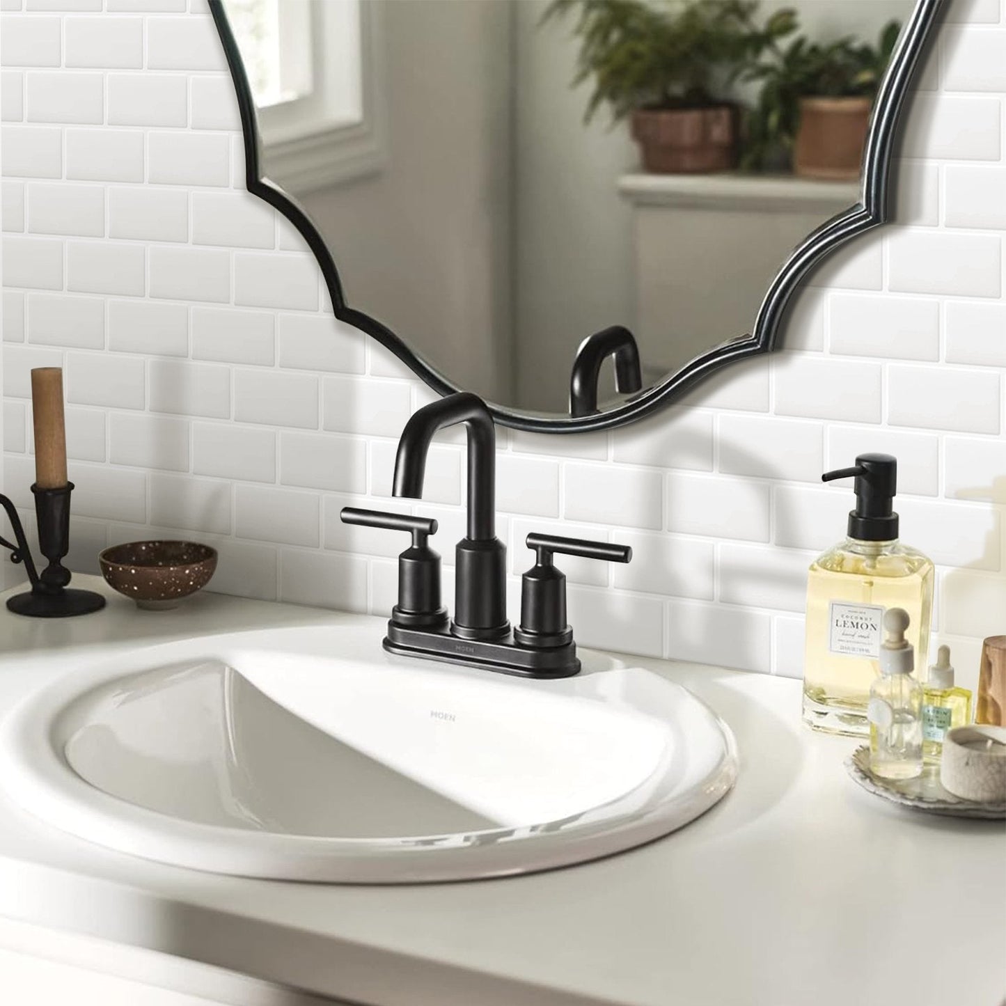Subway Pure White Color Vinyl Tiles T80057 by Vivid Tiles | Souqify