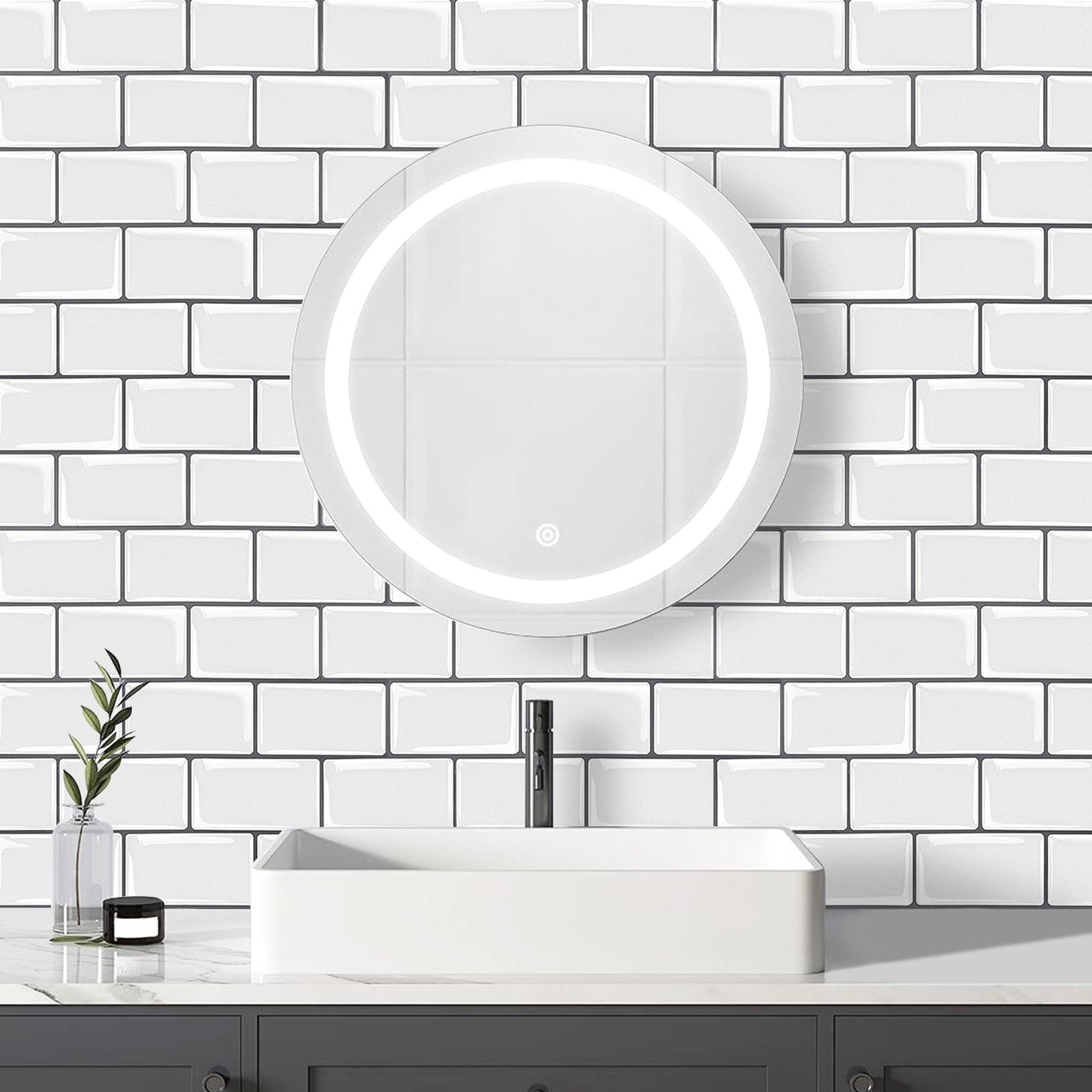 Subway White Color Vinyl Tiles T80053 by Vivid Tiles | Souqify