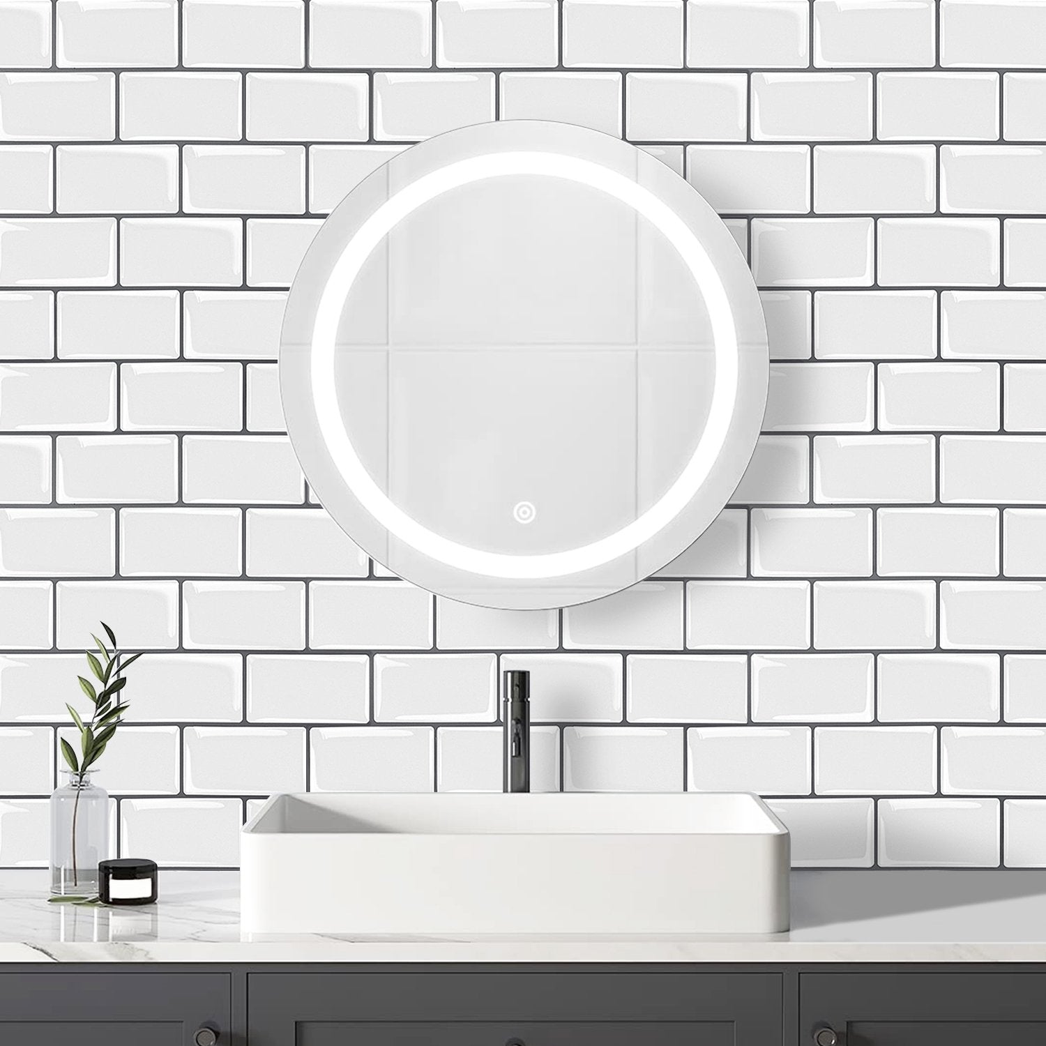 Subway White Color Vinyl Tiles T80053 by Vivid Tiles | Souqify