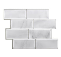 Subway White Marble Vinyl Tiles T80700 by Vivid Tiles | Souqify