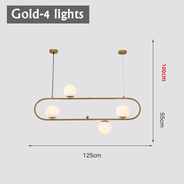 Suspension Golden Pendant Lights Metal Glass Mirror Ball Hanging Lamp Kitchen Modern Lighting Fixtures Hanging Light by Zhongsan | Souqify