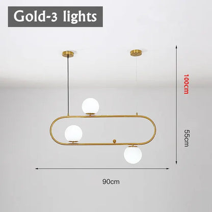 Suspension Golden Pendant Lights Metal Glass Mirror Ball Hanging Lamp Kitchen Modern Lighting Fixtures Hanging Light by Zhongsan | Souqify