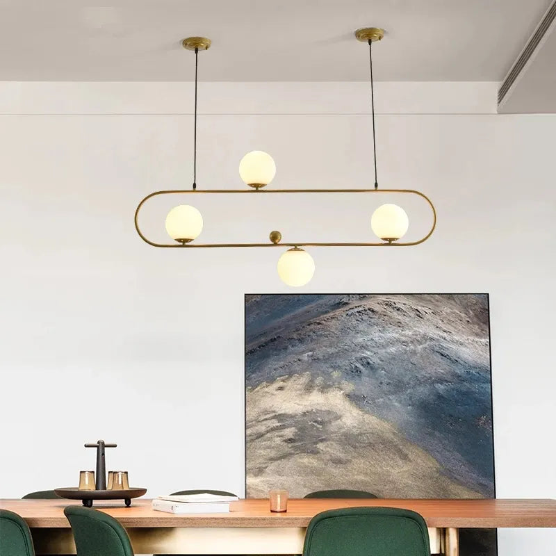 Suspension Golden Pendant Lights Metal Glass Mirror Ball Hanging Lamp Kitchen Modern Lighting Fixtures Hanging Light by Zhongsan | Souqify