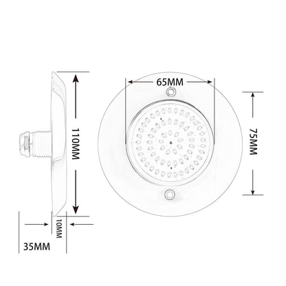 Swimming Pool / SPA Stainless Steel Light 110mm Dia - Aquatic by Aquatic Pools & Fountains LLC | Souqify