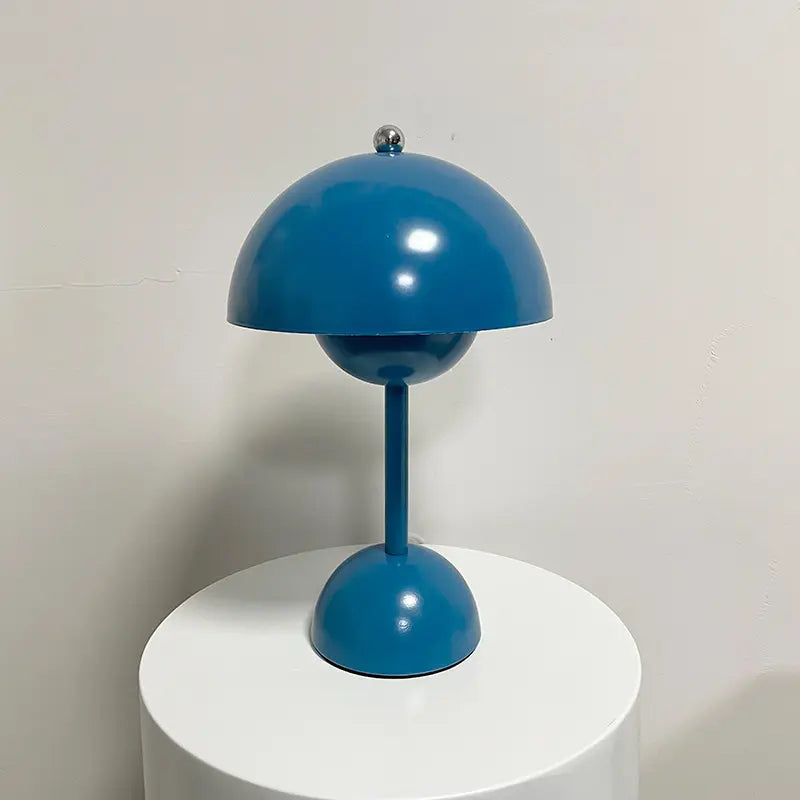 Table Lamp Nordic Simple Creative LED Study Desk Lamps Bud Decor Night Lamps Macaron Mushroom Light Metal Bedroom Bedside Home by Zhongsan | Souqify
