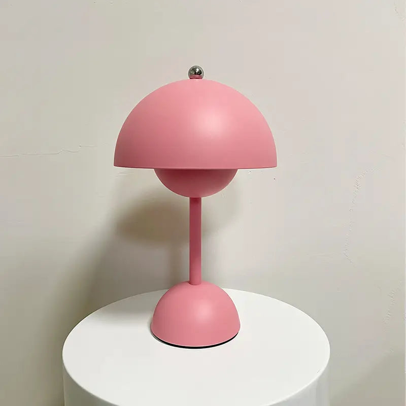 Table Lamp Nordic Simple Creative LED Study Desk Lamps Bud Decor Night Lamps Macaron Mushroom Light Metal Bedroom Bedside Home by Zhongsan | Souqify