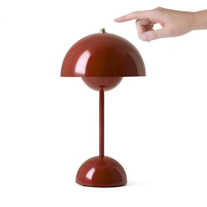 Table Lamp Nordic Simple Creative LED Study Desk Lamps Bud Decor Night Lamps Macaron Mushroom Light Metal Bedroom Bedside Home by Zhongsan | Souqify