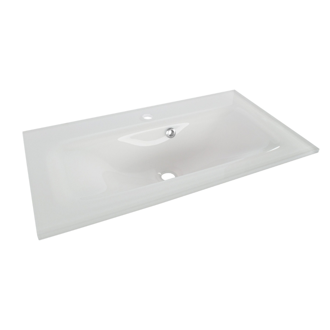 TBW530GVW | TBW610GVW - White Glass Vanity Basin by TUSCANI | Souqify
