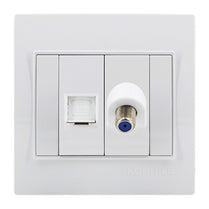 Telephone Electric Socket with TV Socket by Konnice | Souqify