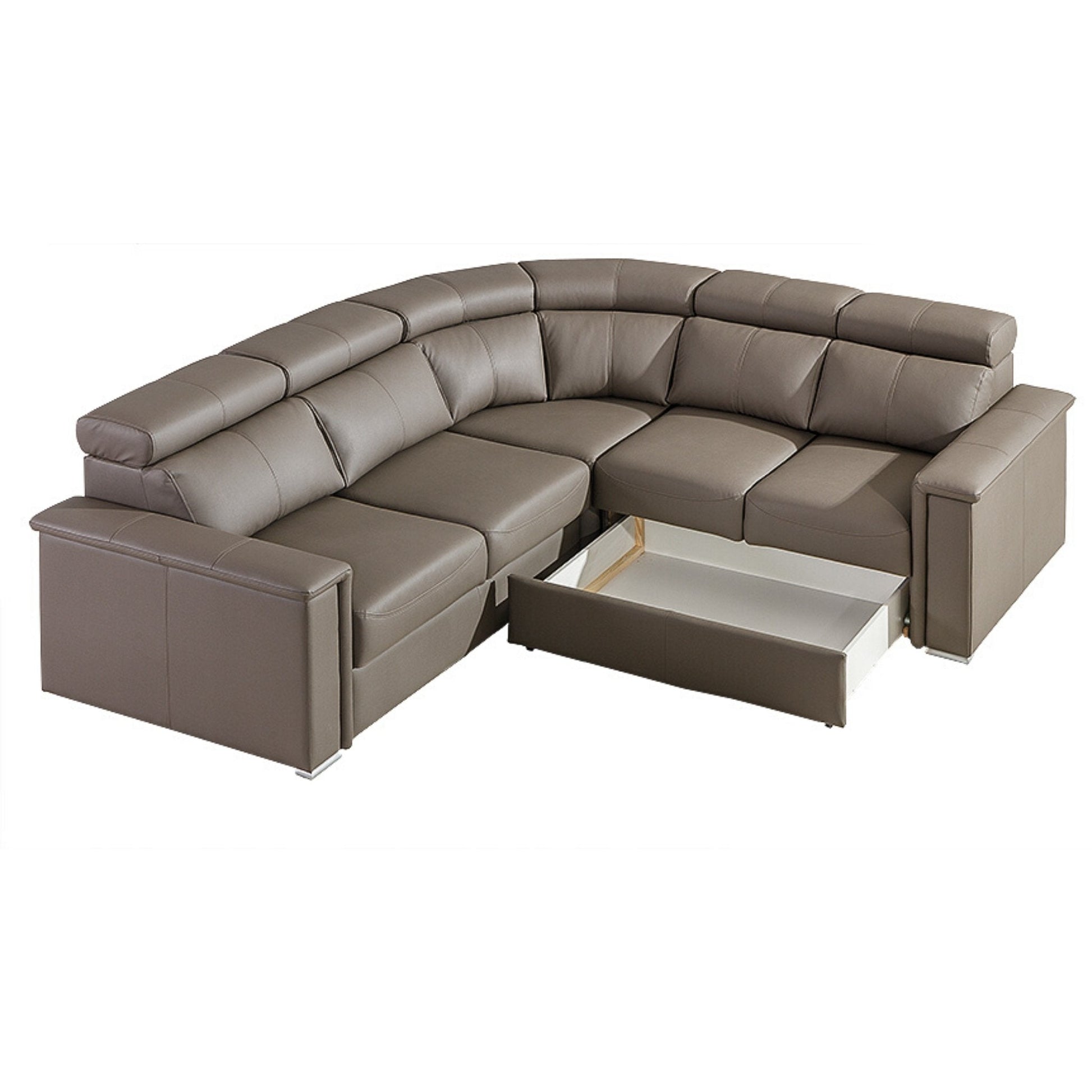TERRACE Large Modern Corner Sofa Bed | 2610mm X 2410mm | Many upholstery materials by EWOODS | Souqify