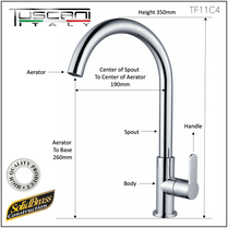 TF11C4 - Kitchen Cold Tap by TUSCANI | Souqify